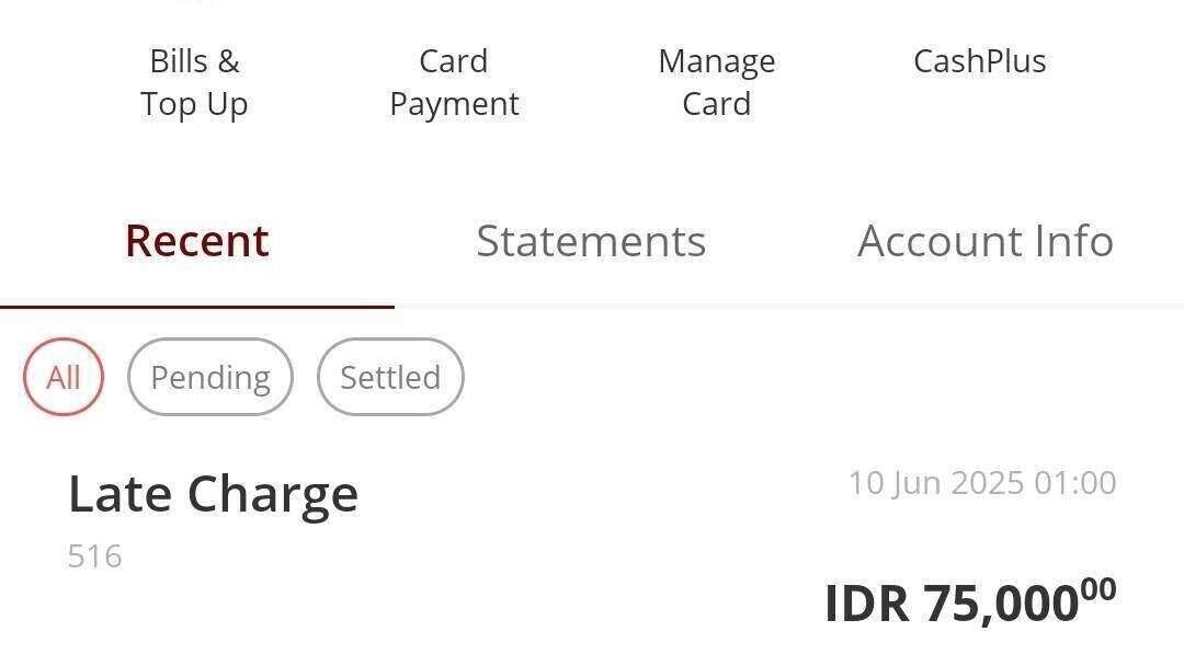 Permintaan Penghapusan Late Charge Payment