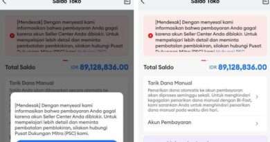 Dana 89 Juta Rupiah Ditahan Lazada