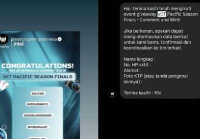 Hadiah dari Giveaway Acer Predator Tidak Dikirim