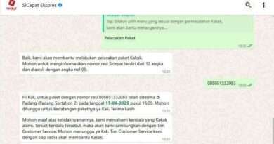 Kejelasan Paket via Sicepat
