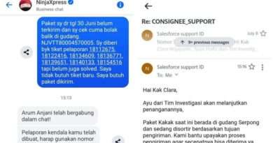 Paket Ninja Express dari Tangerang ke Tangerang Selatan “Stuck” 10 Hari Tanpa Kejelasan