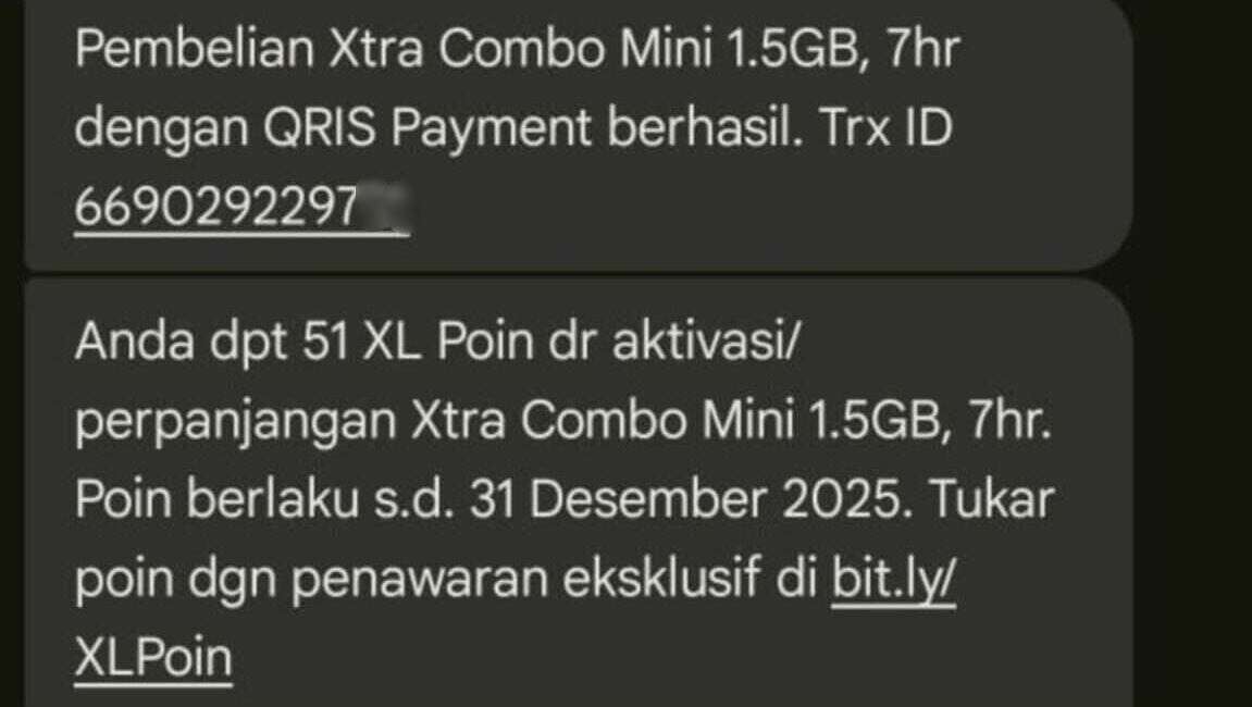 Paket Xtra Combo Mini 1,5GB Hilang Sendiri Tanpa Dihapus
