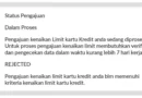 Tokopedia Card BRI, Analisa Limit Tidak Sesuai
