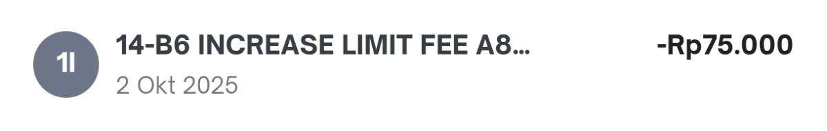 Fee Kenaikan Limit Kartu Kredit BRI Tidak Sesuai dengan Ketentuan dan Tanpa Pemberitahuan