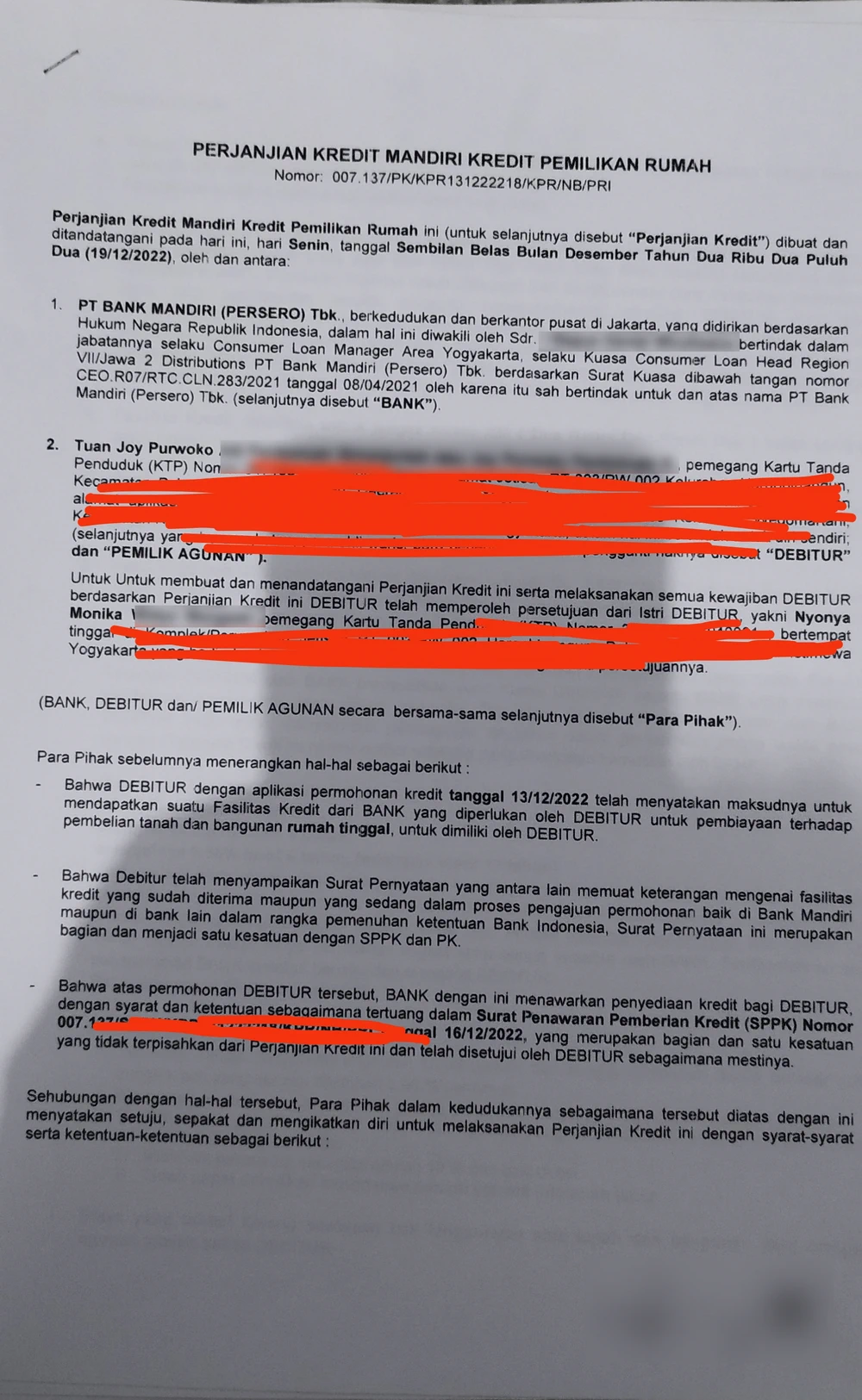 Bank Mandiri Lalai Awasi Developer, Sertifikat Rumah Nasabah KPR Diagunkan ke BPR
