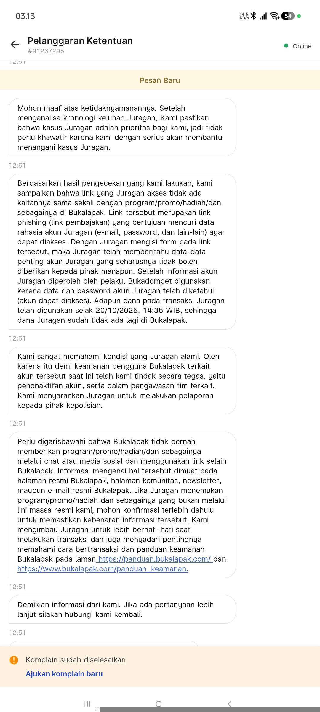 Saldo Mitra BukaLapak Masih Ditahan