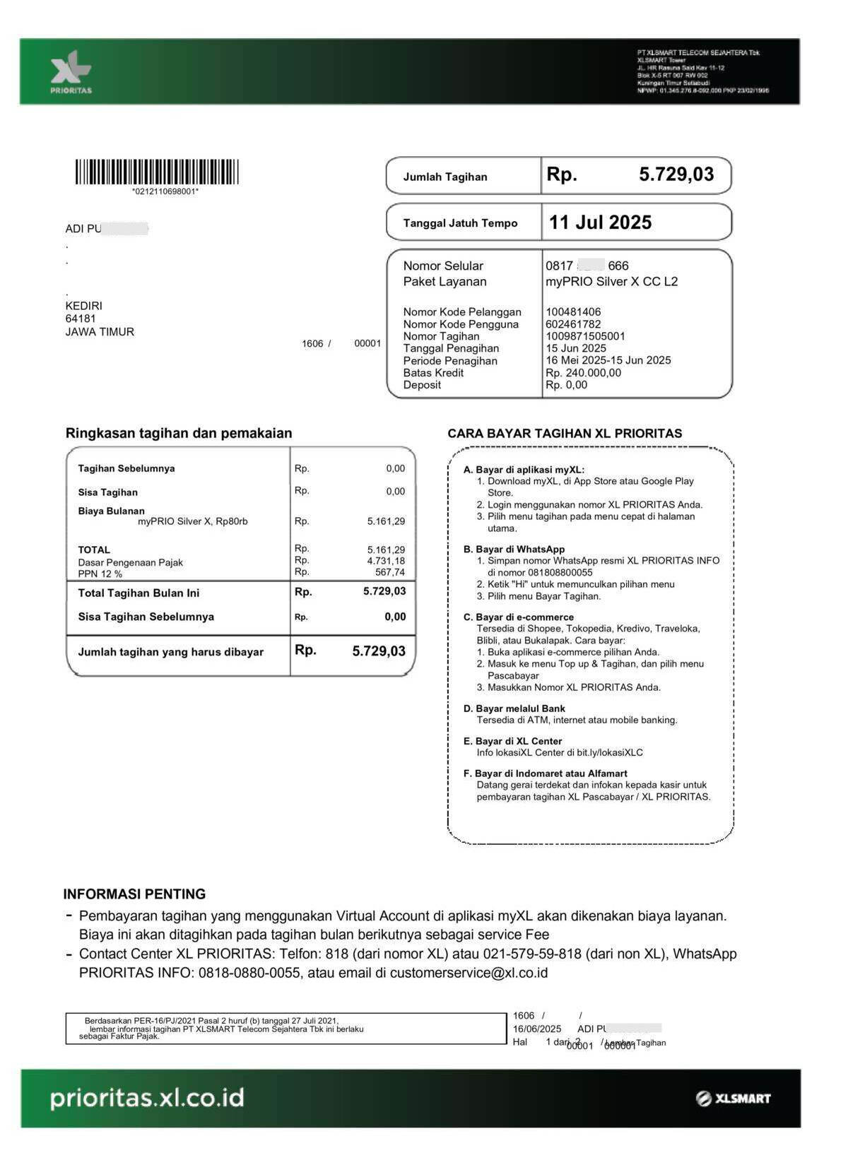 Nomor XL Prioritas yang Terblokir Tiba-Tiba Aktif Tanpa Ada Permintaan dari Pelanggan