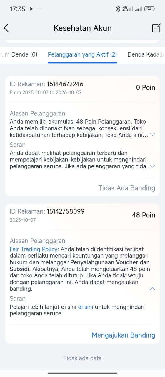 Saldo Penjualan Real Rp30 Juta Tertahan, Akun Dinonaktifkan oleh Lazada