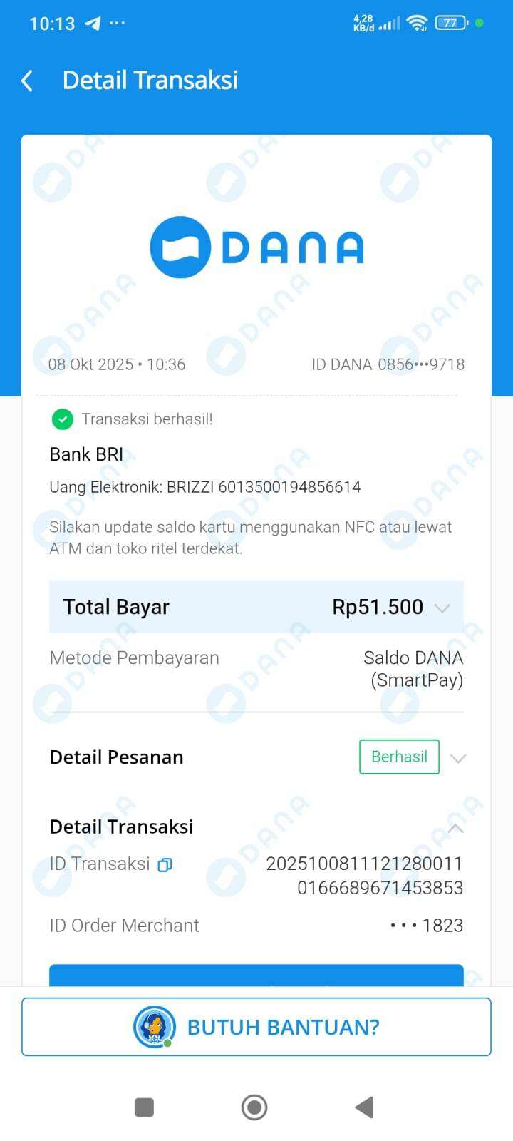 Masalah Top Up BRIZZI via DANA, Pihak DANA dan BRI Saling Lempar Tanggung Jawab