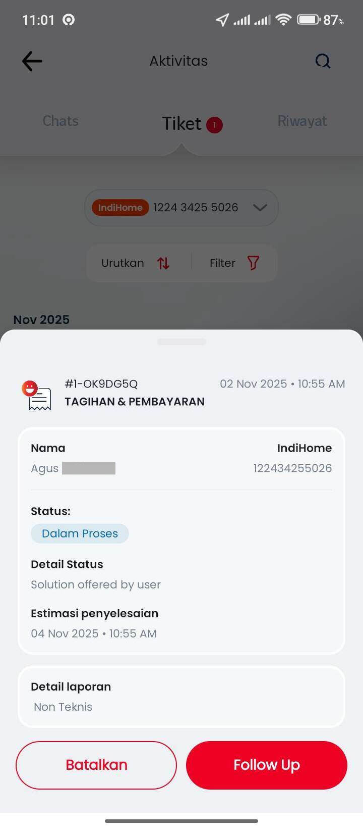 Kuota Keluarga IndiHome Tidak Sesuai, Tagihan Tetap Normal Tanpa Solusi