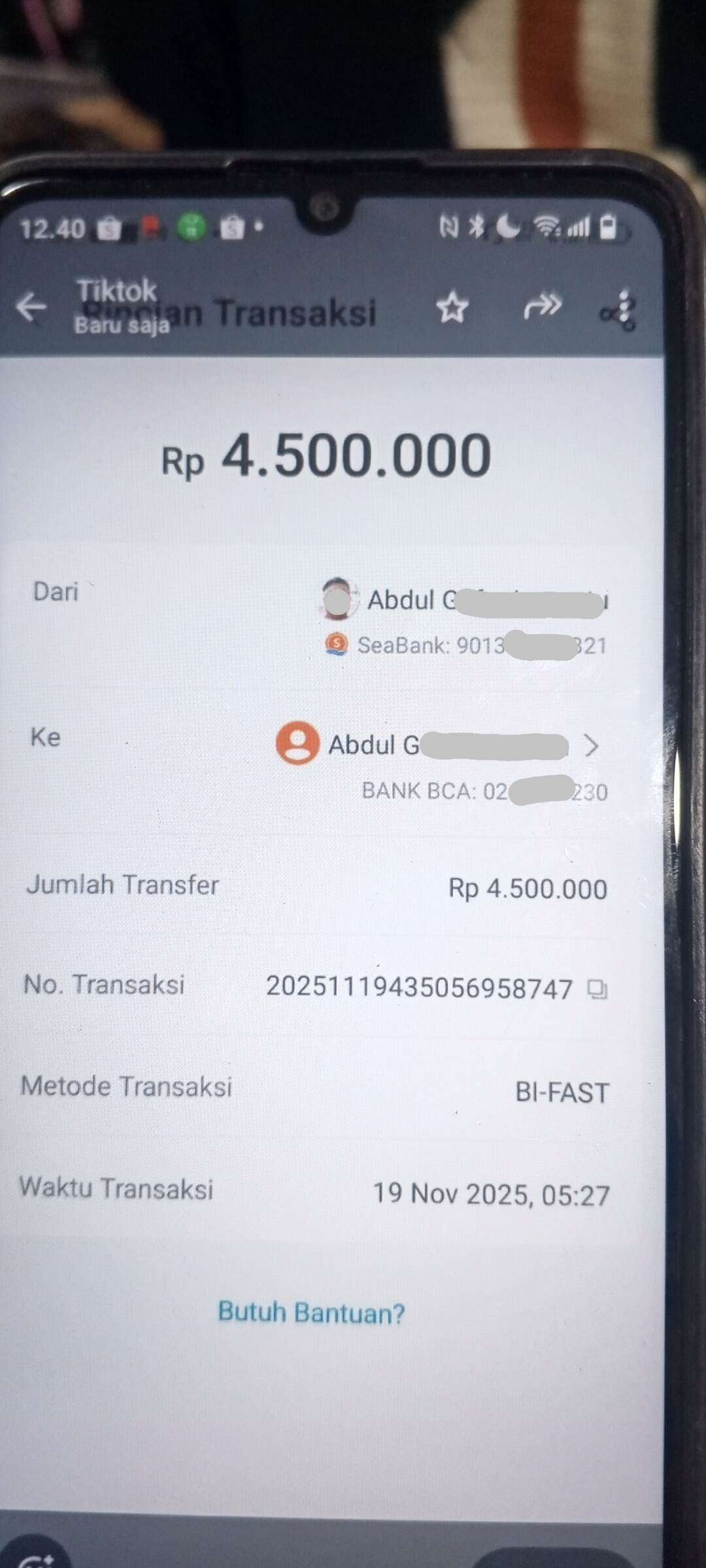 Transfer Dana ke BCA Berhasil Namun Saldo Terpotong Debit Otomatis QRIS