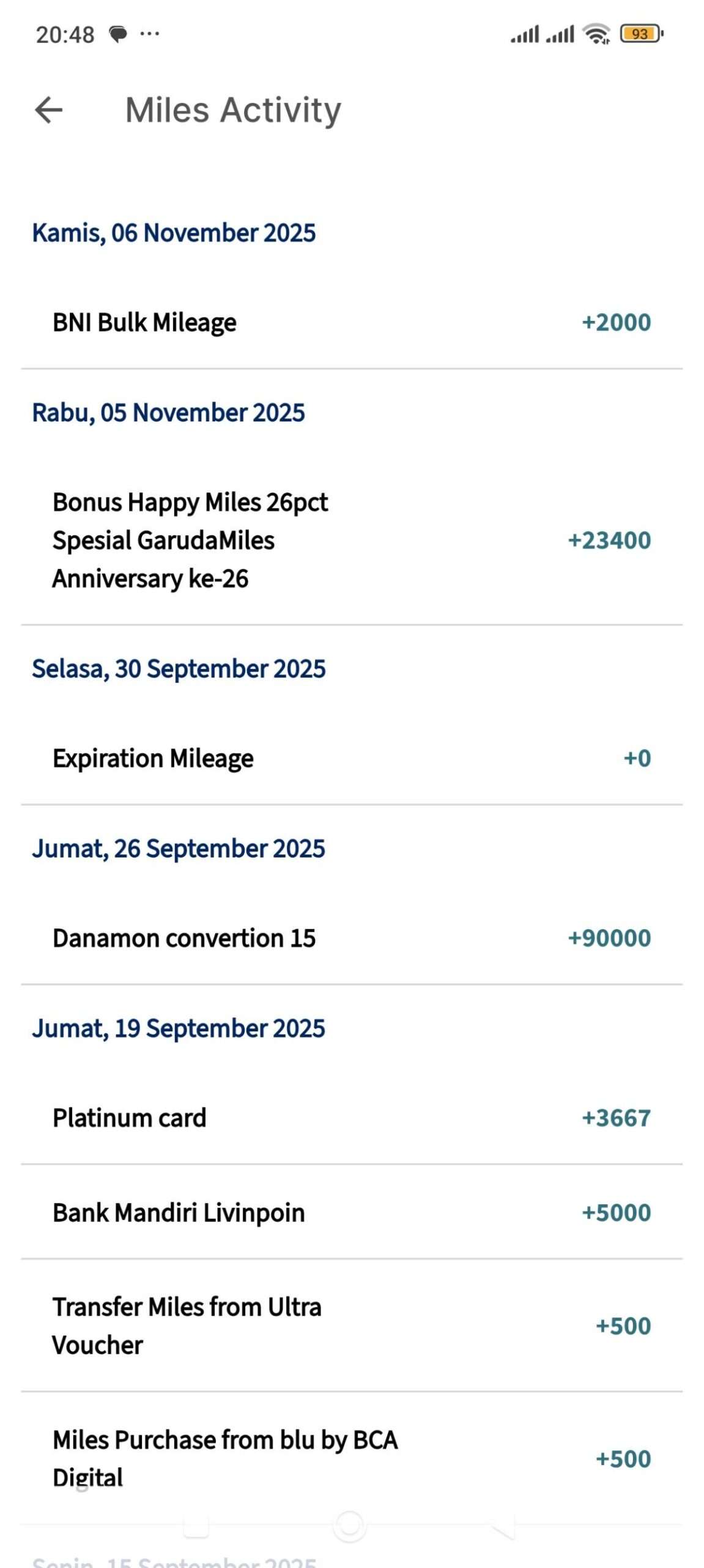 Kehilangan Bonus 126% Garuda Miles Gara-gara BNI Telat Transfer Miles