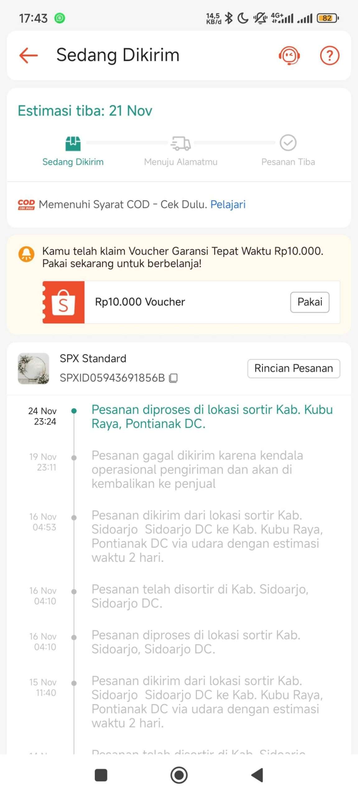 Paket SPX Shopee Dinyatakan “Kendala Operasional” dan Dikembalikan ke Penjual, Padahal Sudah Berhari-hari Diproses