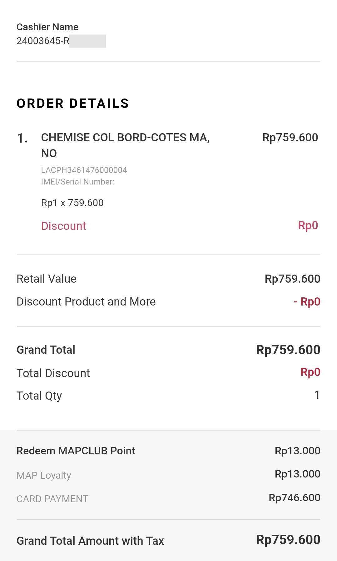 Mengecewakan, Beli Baju di Toko Lacoste Grand Outlet Karawang Malah Luntur