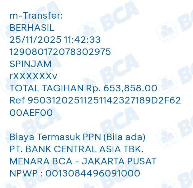 Sudah Melakukan Pembayaran Spinjam tapi Masih Ada Tagihan