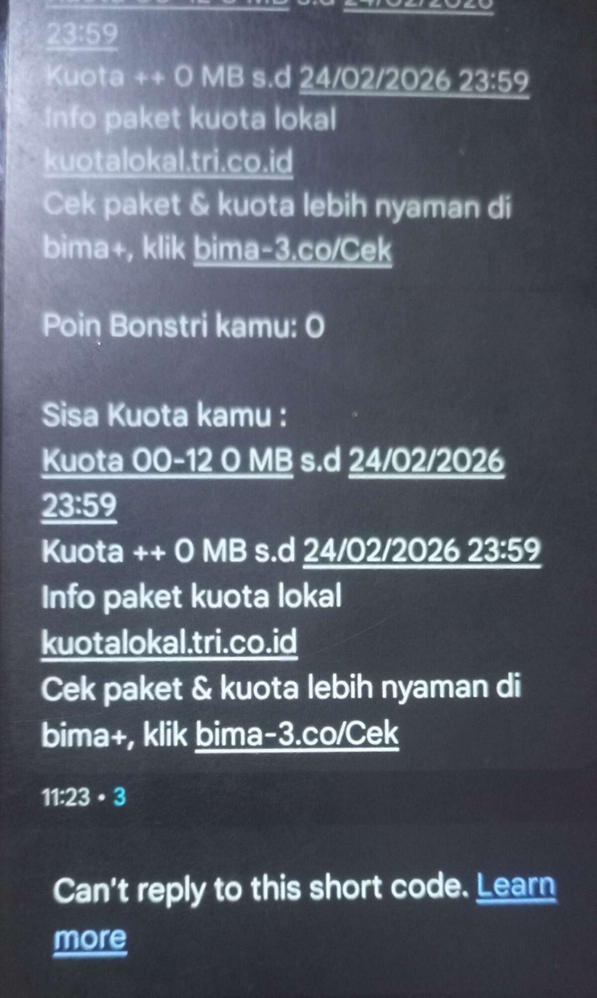 Kartu Tri Lama Tak Dipasang, Pulsa dan Kuota Lenyap Tanpa Penjelasan