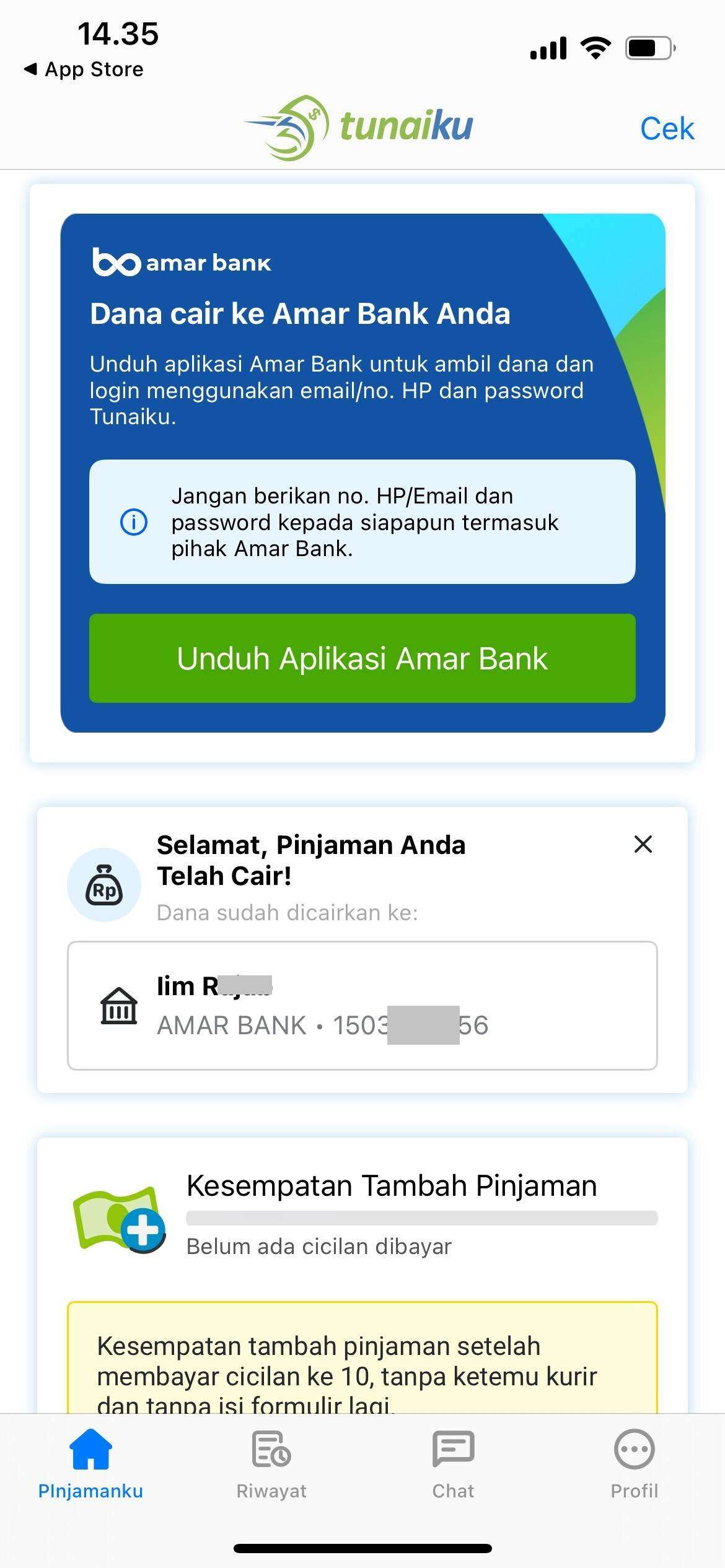 TunaiKu Kembali Berulah Melakukan Persetujuan Sepihak