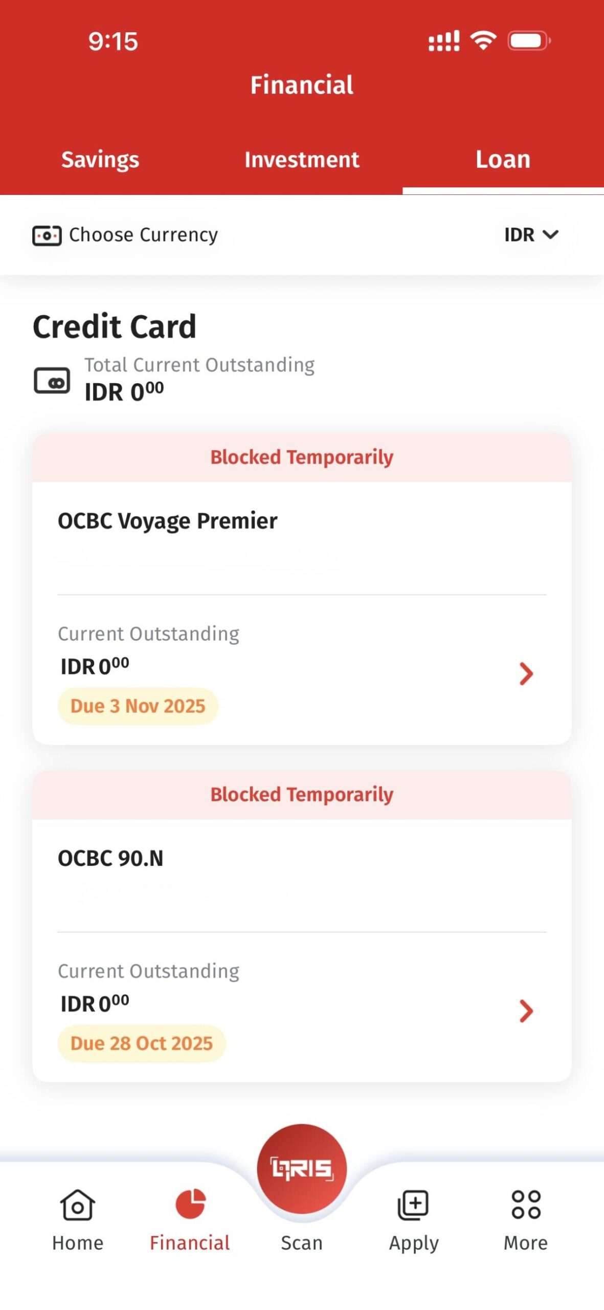 Kartu Kredit OCBC Saya Diblokir Sementara, Tidak Ada Kejelasan dari Pihak Bank