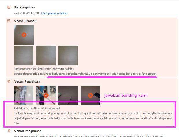 Kerugian yang Kami Alami Akibat Penolakan Banding Tanpa Investigasi oleh Shopee