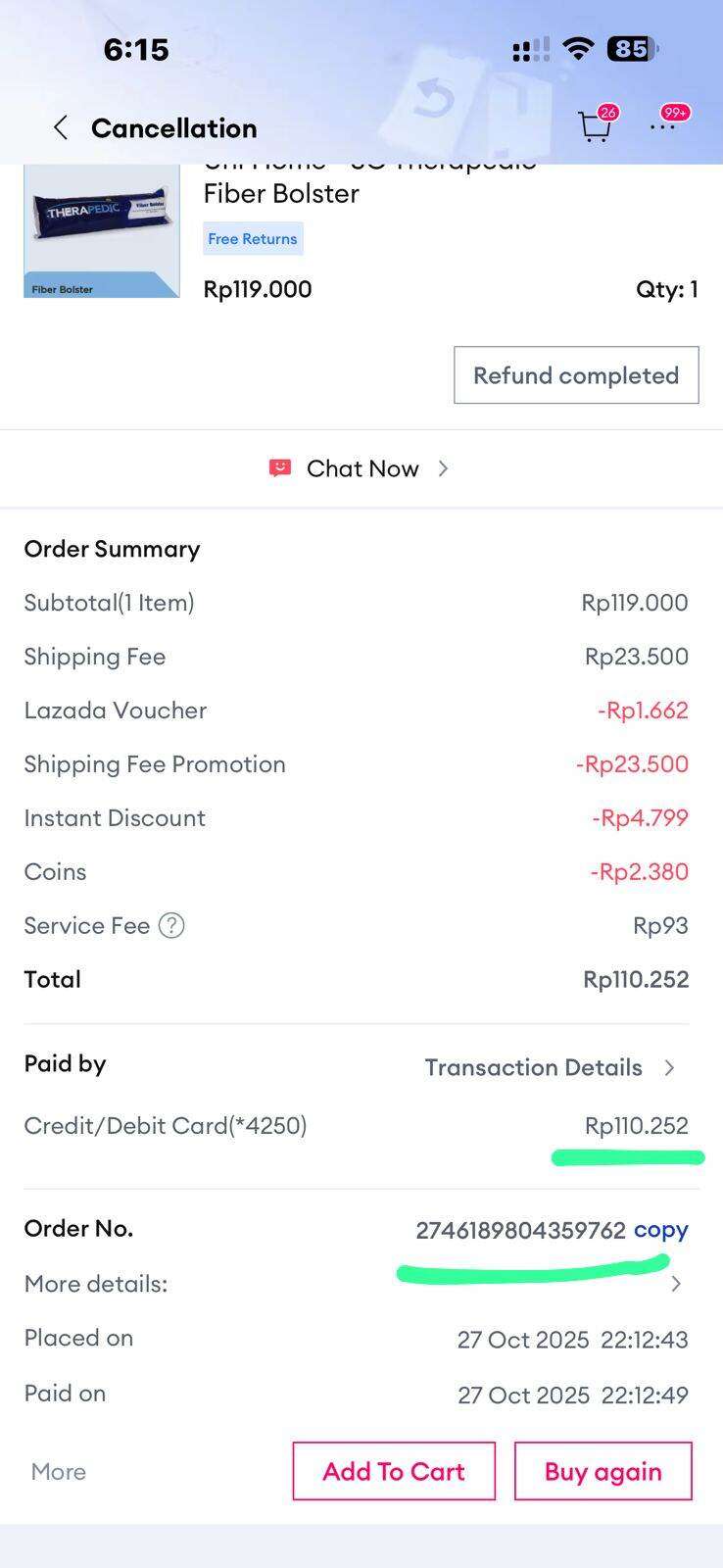 Bank OCBC Lama Memproses Saldo Refund dari Lazada