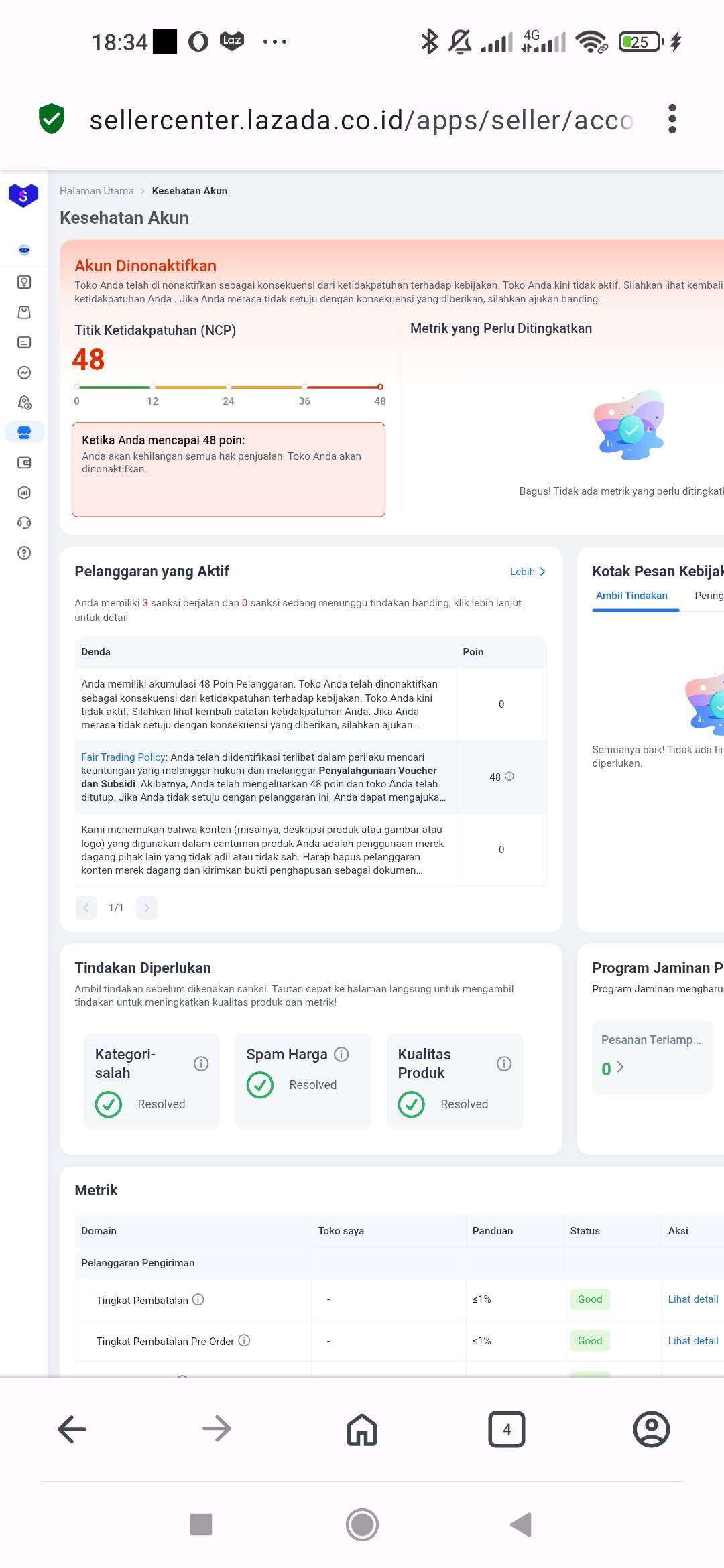 Toko Dinonaktifkan Tanpa Alasan, Sudah 3 Bulan Dana Penjualan di Lazada Belum Cair