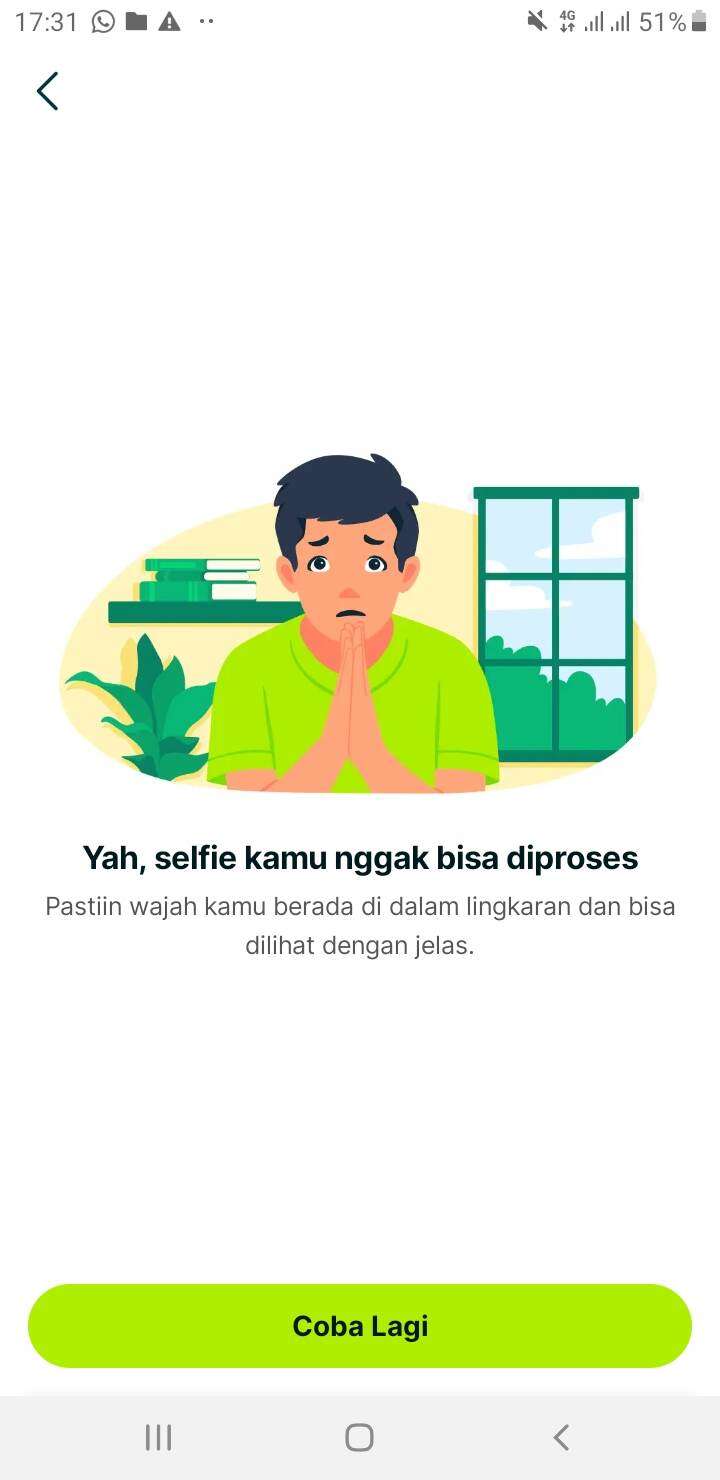 Tidak Bisa Login di Aplikasi Superbank karena Gagal Selfie