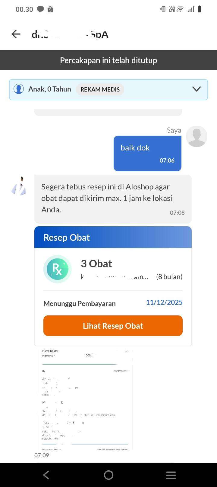 Paket Pembelian di Aplikasi Alodokter Tak Kunjung Dikirimkan dan Status Pengiriman oleh AnterAja Tidak Berubah