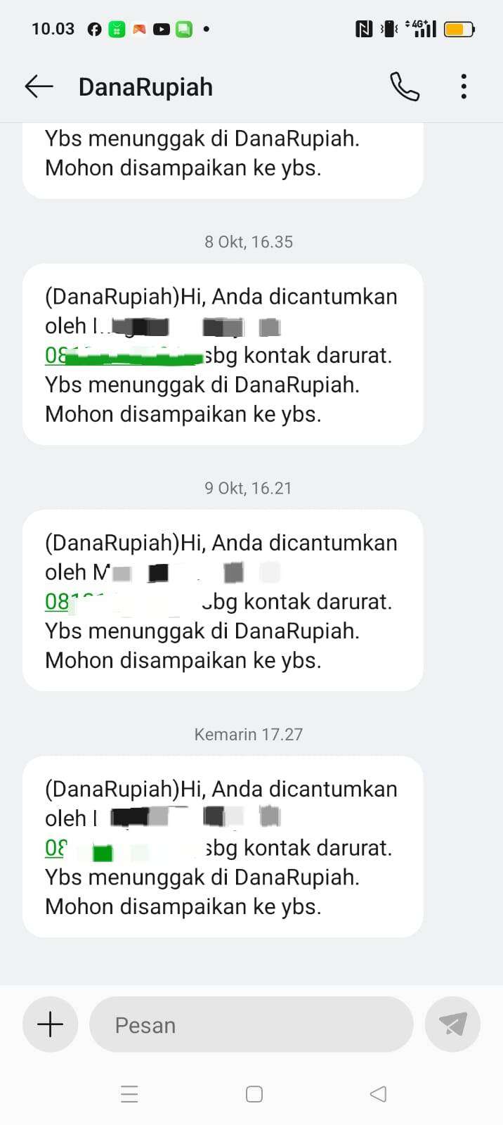 Pinjol Dana Rupiah Meneror Saya dengan Menelepon Terus, Padahal Tidak Pernah Pinjam
