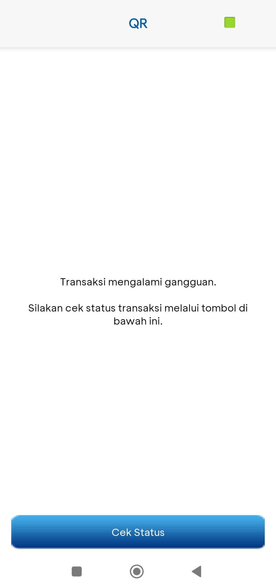 Transaksi QRIS Gagal, Namun Saldo Terpotong