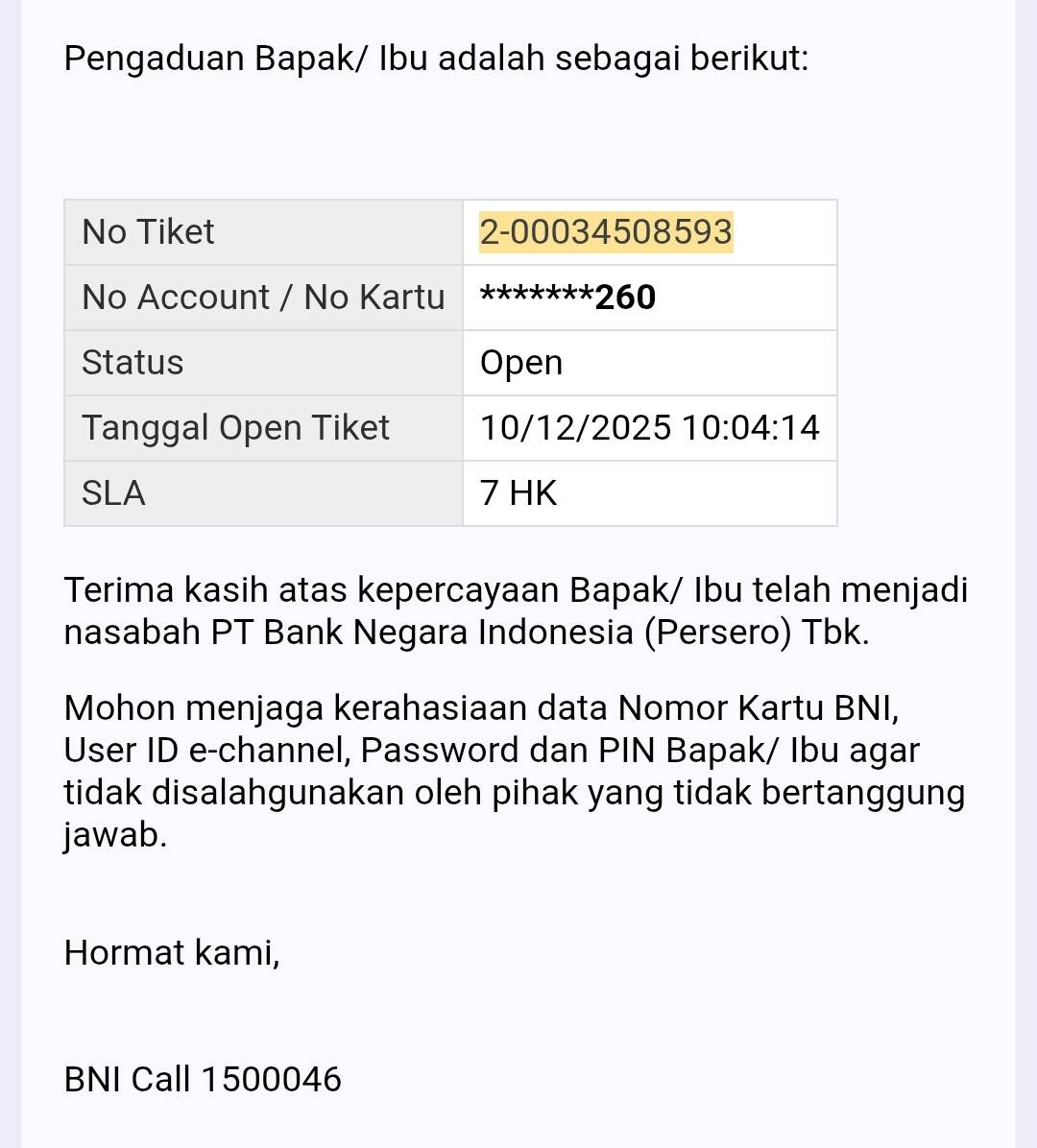 Di BNI Bikin Laporan? Dijamin Dianggurin Jadi Laporan Mangkrak