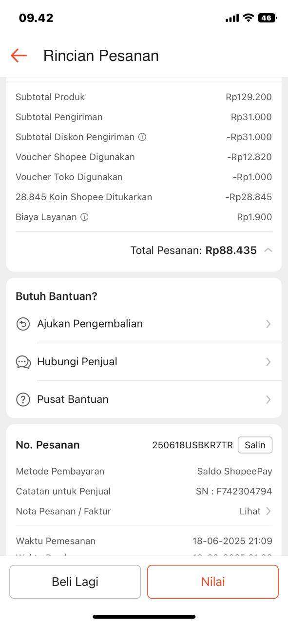 Beli Paket Berlangganan K-Vision di Shopee, tapi Selalu Menghilang Setelah Beberapa Hari