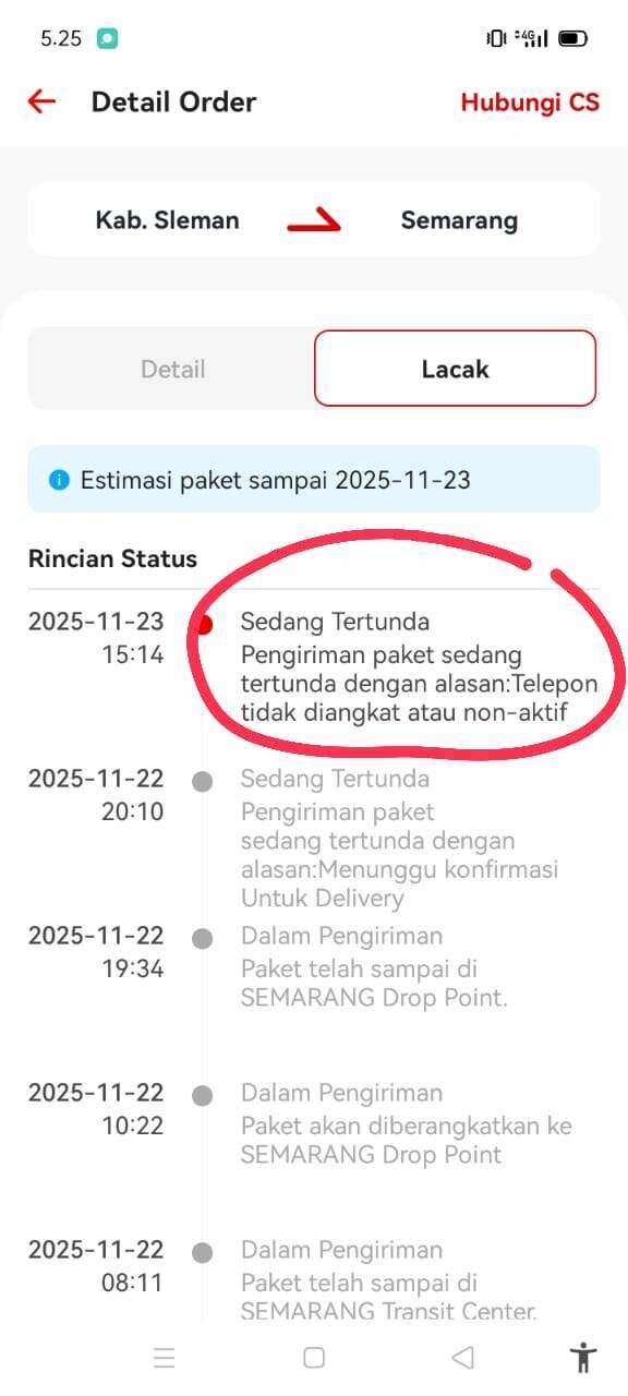 Paket J&T Next Day Salah Sortir, Tidak Ada Kompensasi Keterlambatan Pengiriman