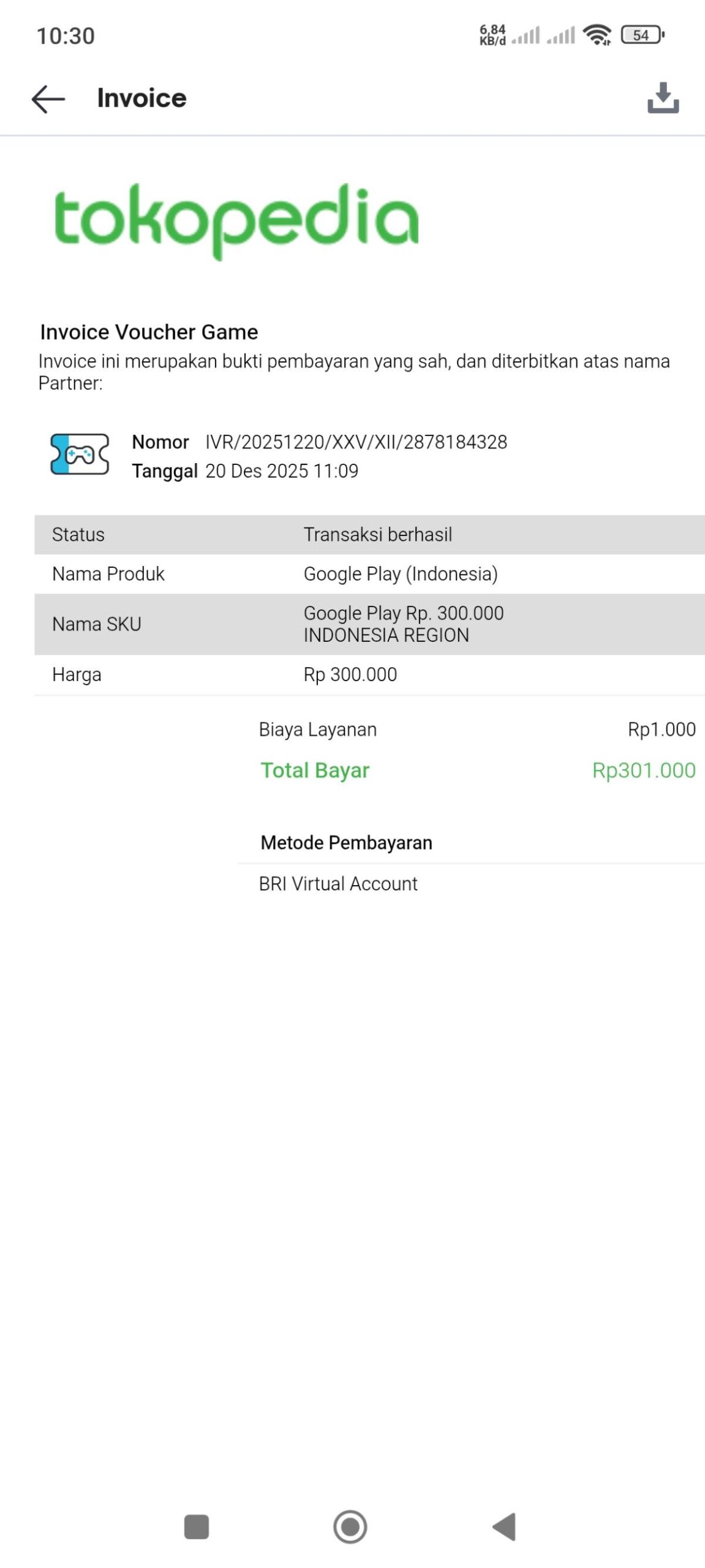 Kode Voucher Game Tidak Dikirim oleh Tokopedia