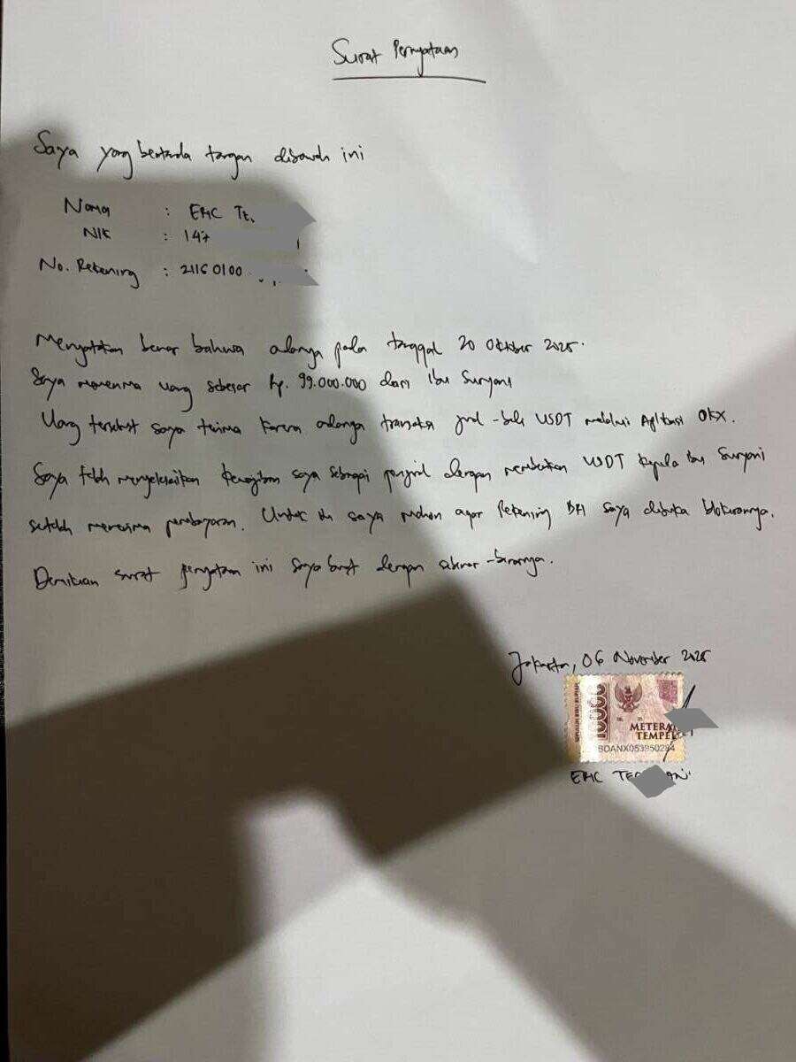 Transaksi USDT Jadi Alasan, Rekening BRI Diblokir Lebih dari 1 Bulan