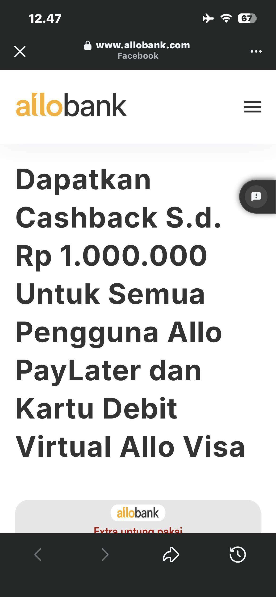 Allo Bank Bikin Kecewa: Cashback Hilang Padahal Semua Syarat Sudah Dipenuhi