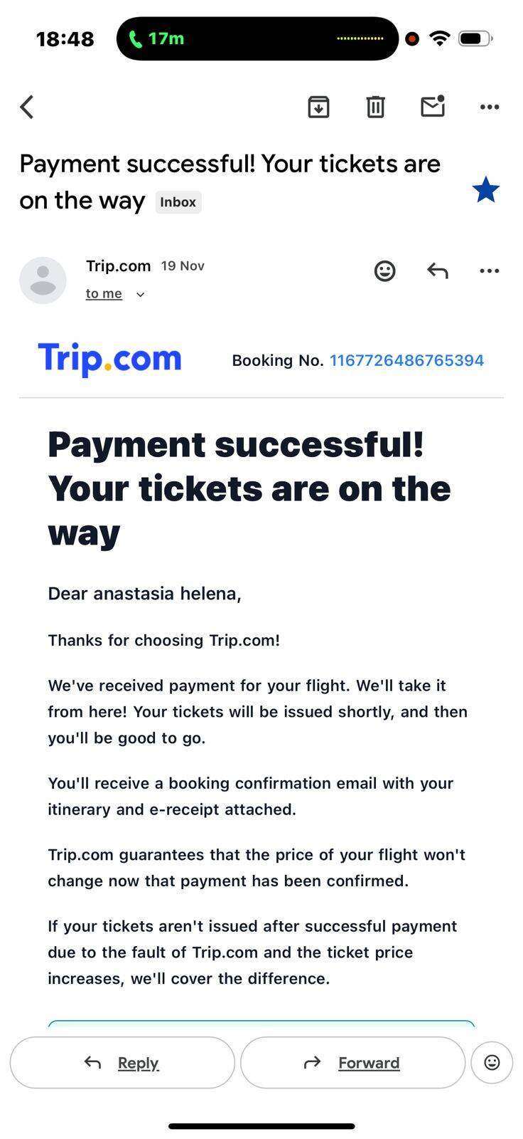 Akun Trip.com Saya Diretas Tanpa Permintaan OTP, Tiket Dibatalkan Sepihak dan Refund Mengalir ke Rekening Orang Lain