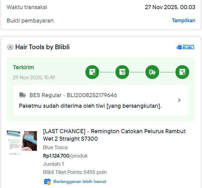 Pembatalan Pesanan QRIS dan Retur Produk di Blibli Ditolak