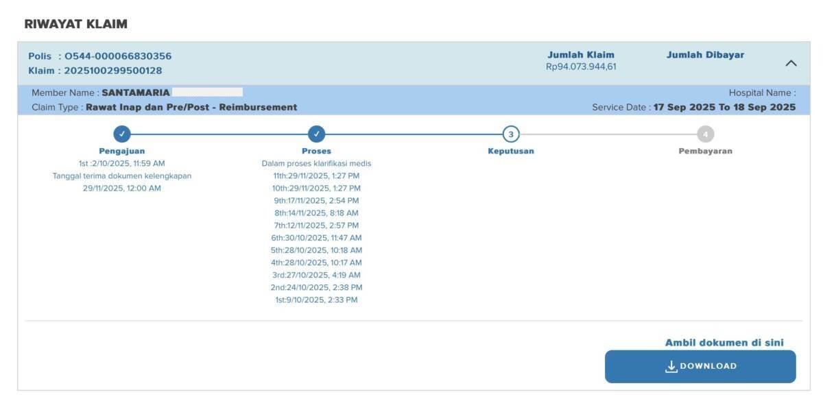 Klaim Pertama Allianz Sejak Tahun 2021, Sudah 3 Bulan Belum Juga Dibayar