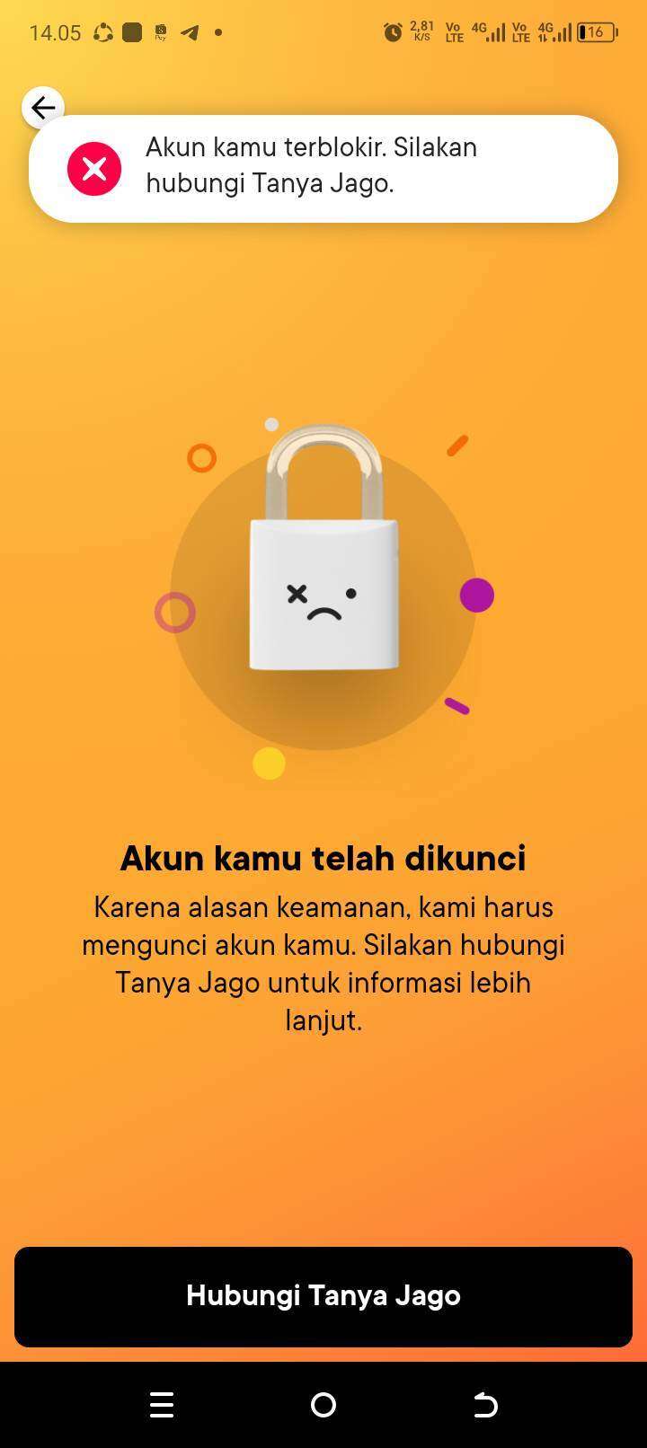 Akun Bank Jago Diblokir Tanpa Diketahui Alasannya
