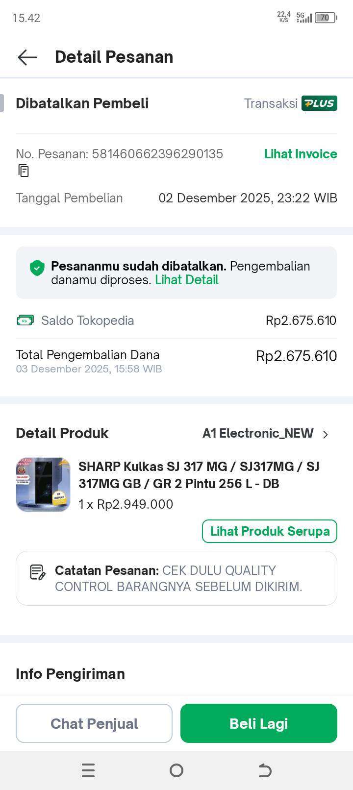 Penarikan Saldo Tokopedia Tertahan Berhari-hari