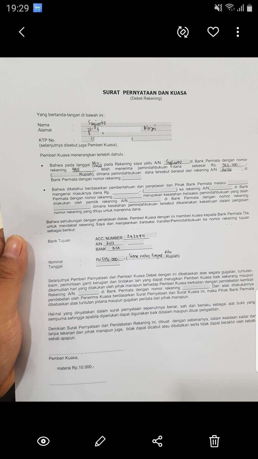 Diminta Tanda Tangan Ulang, Blokir Rekening Bank Permata Tak Kunjung Dibuka