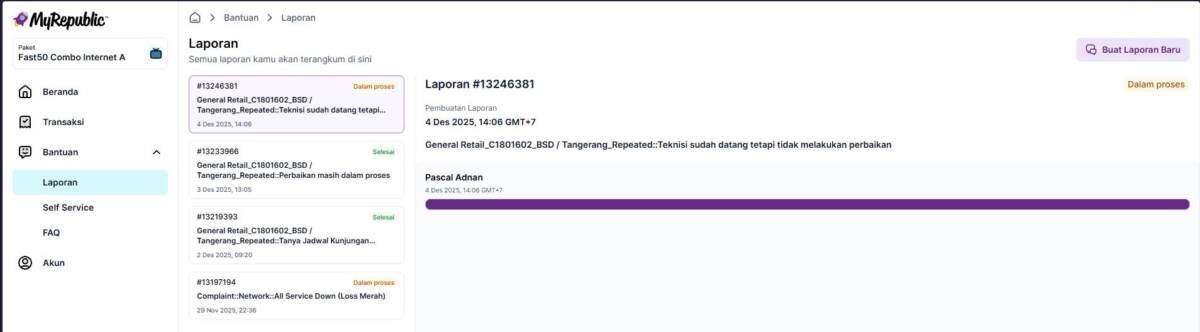 Layanan Internet MyRepublic Gangguan Hampir 1 Minggu Tanpa Perbaikan