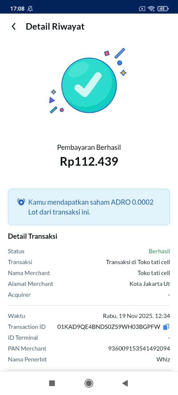 Scan QRIS dari Aplikasi Ajaib Berhasil, tapi Tidak Masuk ke Merchant DANA Bisnis