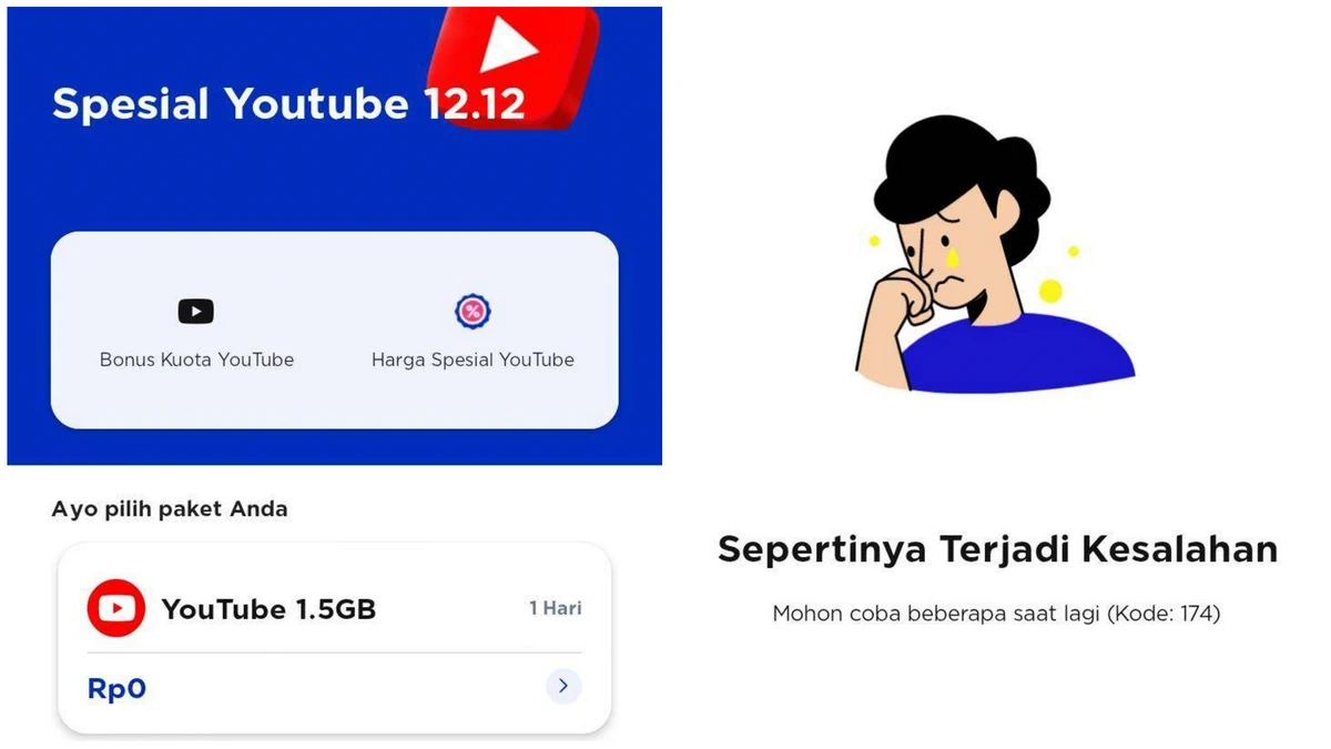 Tidak Bisa Klaim Bonus YouTube 1,5GB XL