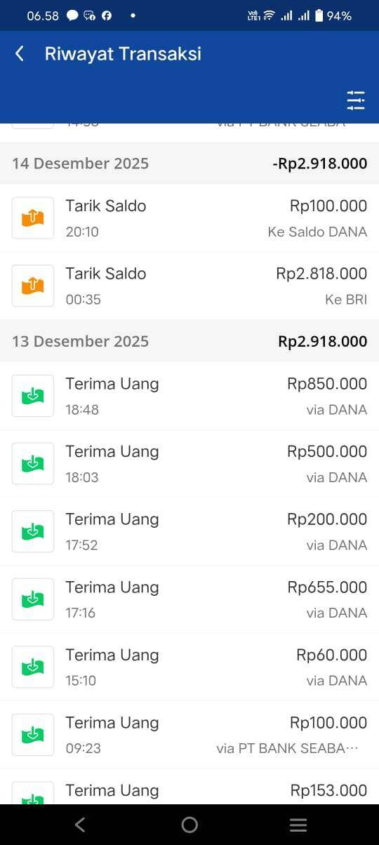 Tidak Bisa Tarik Saldo Dana Bisnis