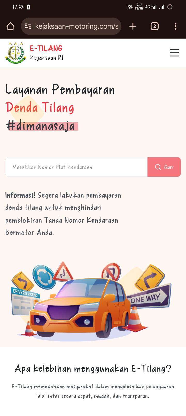 SMS E-Tilang Rp150 Ribu dari “Kejaksaan”, Ini Penipuan atau Asli?