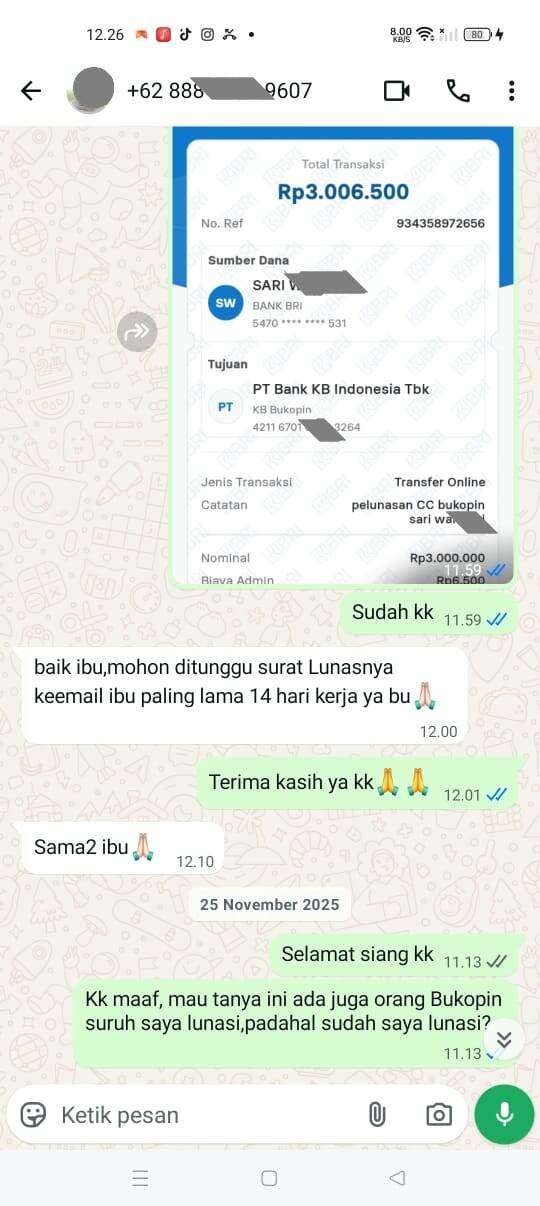 Surat Lunas Kartu Kredit Bank Bukopin Belum Juga Keluar Hampir Dua Bulan
