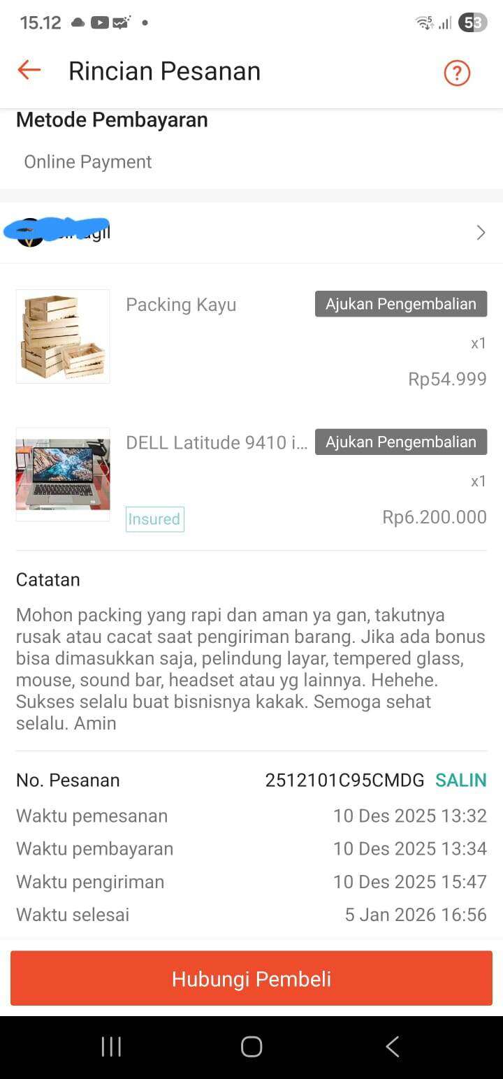 Sudah 1 Bulan Status Pengiriman Paket Laptop Saya Tidak Jelas dan Tidak Bisa Klaim Asuransi, JNE dan Shopee Tidak Bertanggung Jawab