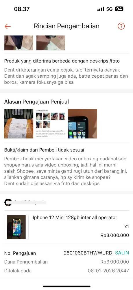 SOP Shopee Tidak Jelas, Pengajuan Retur Barang Diterima Tanpa Video Unboxing, Banding Dipersulit