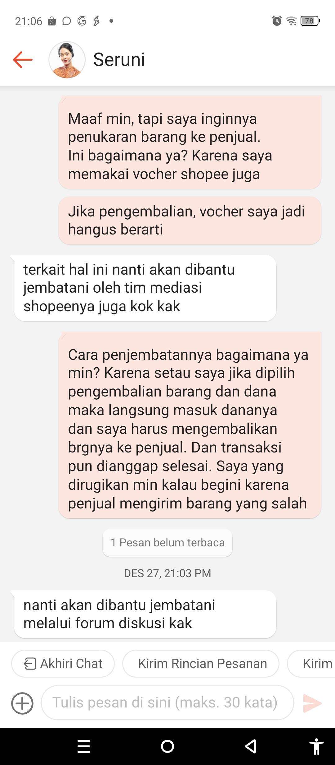 Shopee Tidak Amanah dan Tidak Menepati Janji akan Mengembalikan Voucher